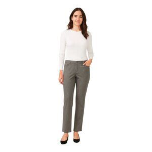 J. McLaughlin Size 4 Grey Career Trouser Pants